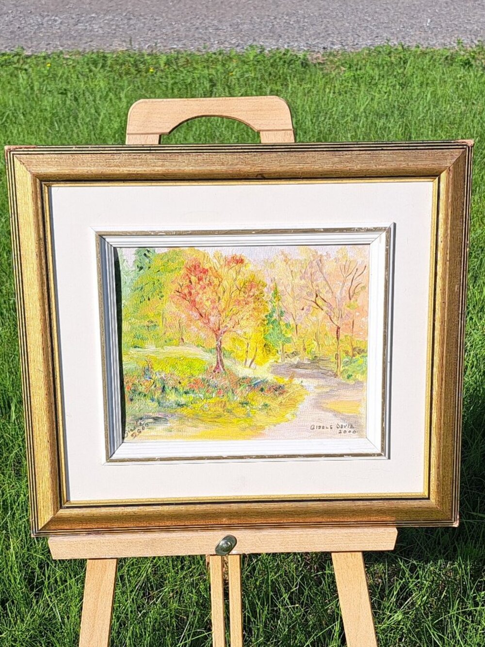 Canadian Landscape Scene Painting By Gisele David